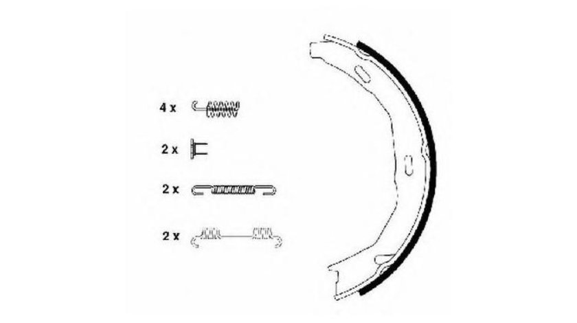 Saboti frana Mercedes C-CLASS (W204) 2007-2014 #2 0044208620