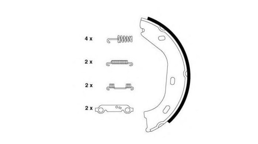 Saboti frana Mercedes COUPE (C123) 1977-1985 #2 010142104127