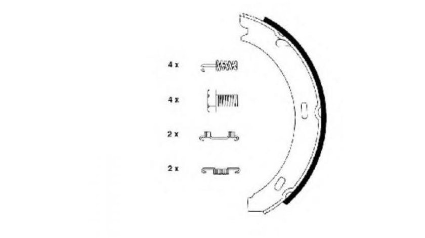 Saboti frana Mercedes COUPE (C124) 1987-1993 #2 010142104129