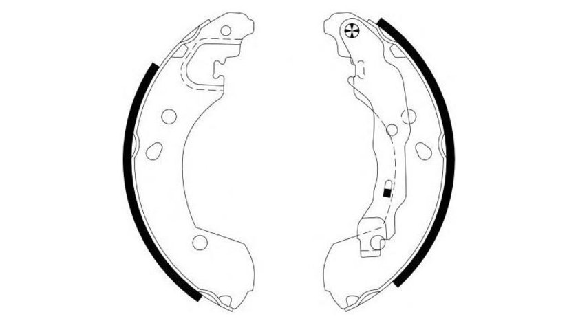 Saboti frana Renault SYMBOL II (LU1/2_) 2008-2016 #2 03013704542