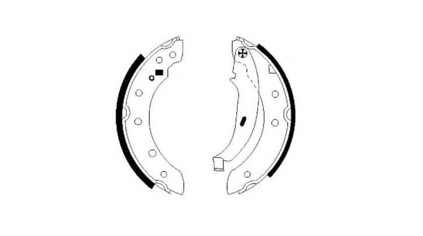 Saboti frana Renault SYMBOL II (LU1/2_) 2008-2016 #2 03013703122