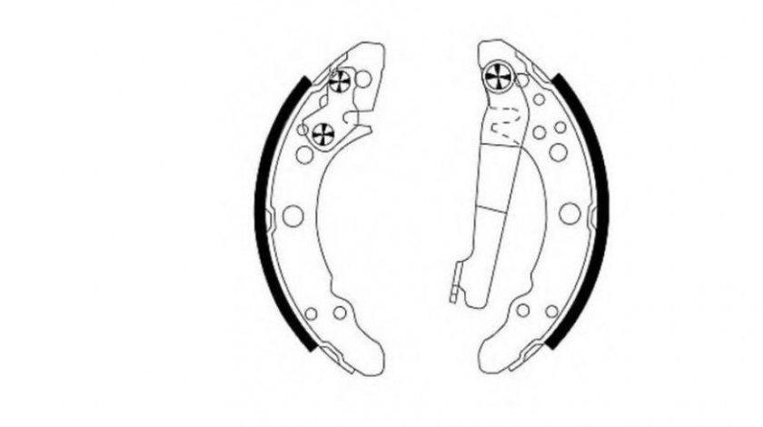 Saboti frana Volkswagen VW DERBY (86C, 80) 1981-1984 #2 010406108162