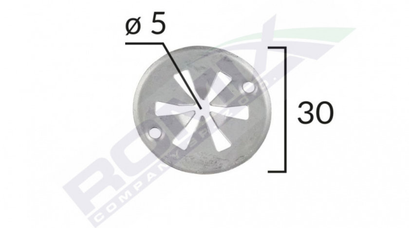 Saiba De Fixare Capac Pentru Audi/seat/vw 5x30mm - Alb Set 10 Buc Romix 70143Z-RMX