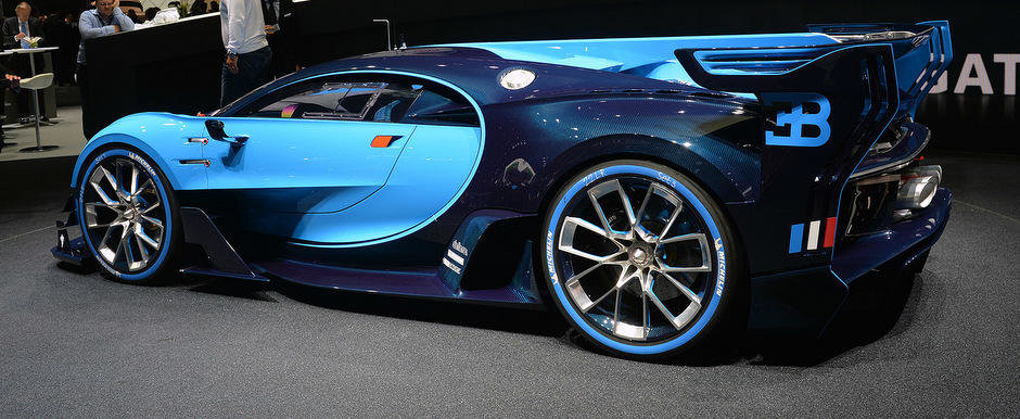 Salonul Auto de la Frankfurt 2015: Noul Bugatti Vision Gran Turismo, imagini reale Salonul Auto de la Frankfurt 2015: Noul Bugatti Vision Gran Turismo, imagini reale