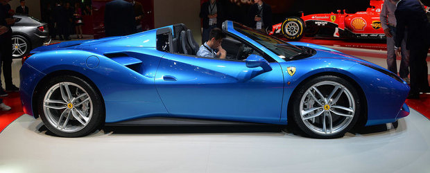 Salonul Auto de la Frankfurt 2015: Noul Ferrari 488 Spider, imagini reale