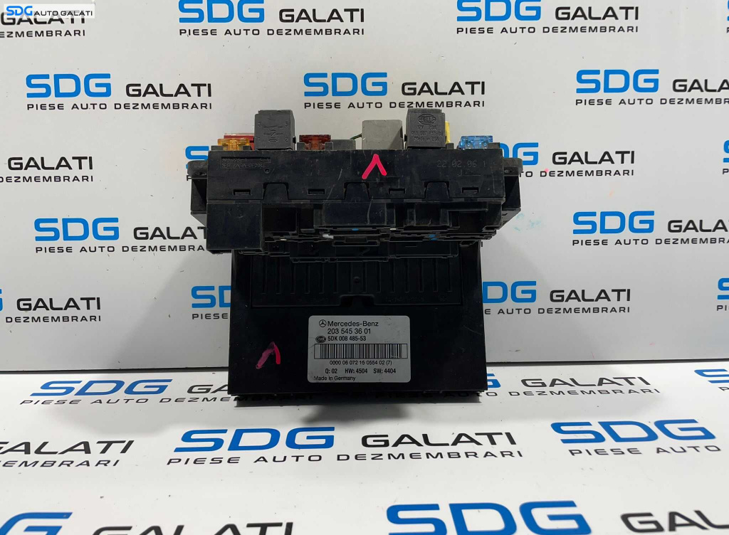 SAM Calculator Unitate Modul Tablou Panou Relee Sigurante Mercedes Clasa C Class W203 2001 - 2007 Cod 2035453601 [L3748]