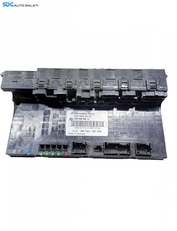 SAM Calculator Unitate Modul Tablou Panou Relee Sigurante Mercedes Clasa C Class W203 2001 - 2007 Cod 2035453201 [LC0891]