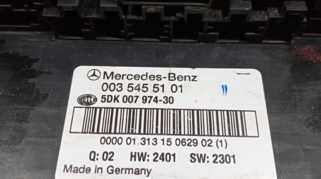 SAM Panou Tablou Sigurante Relee Mercedes Clasa C Class W203 C180 C200 C220 C270 2000 - 2007 Cod 0035455101 003 545 51 01 5DK007974-30 5DK 007 974-30 [272M5]