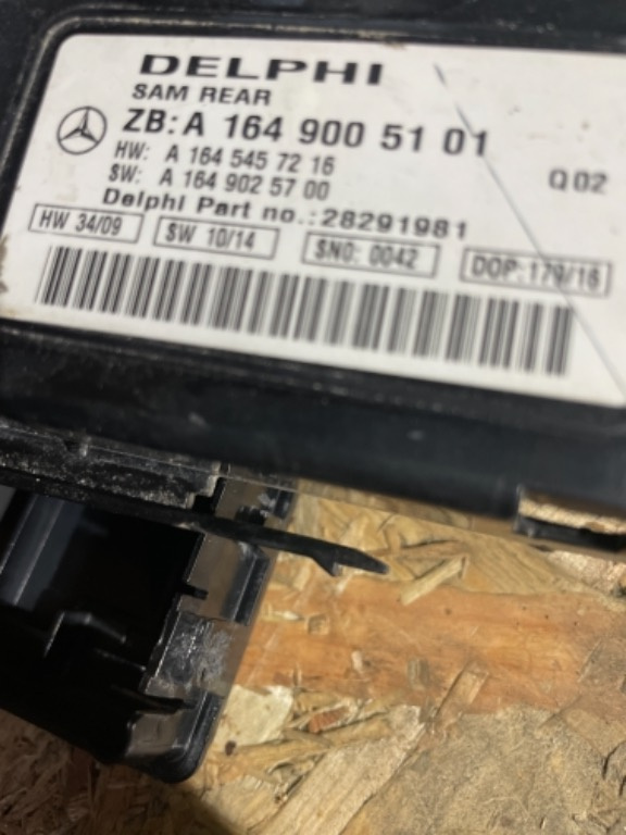 Sam spate Mercedes ml w164 A1649005101
