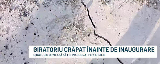 Sambata, 9 aprilie, se inaugureaza o bomba cu ceas in Prahova: primul giratoriu suspendat plin de crapaturi