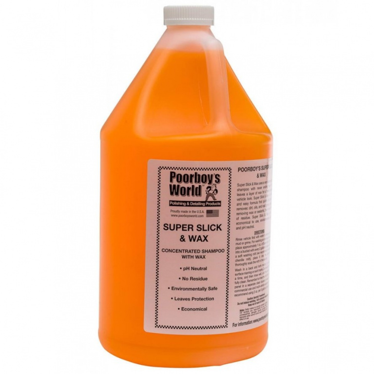 Sampon Auto Poorboy's World Super Slick &amp; Wax 3.78L PB-SSAW-128