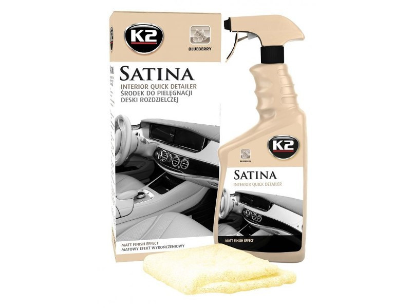 Satina Cockpit Dressing, Blueberry, 770 Ml + Microfibră K2-01648