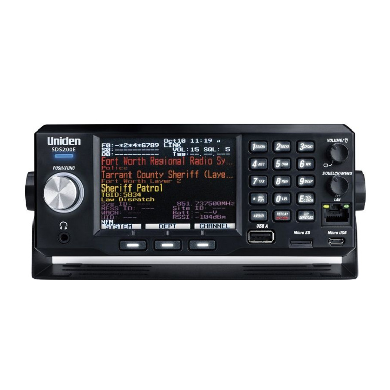 Scaner Uniden SDS200E + Activatd DMR + NXDN + ProVoice PNI-SDS200E
