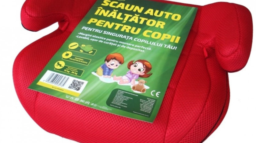 Scaun Auto Inaltator Pentru Copii Ro Group Rosu IN2504