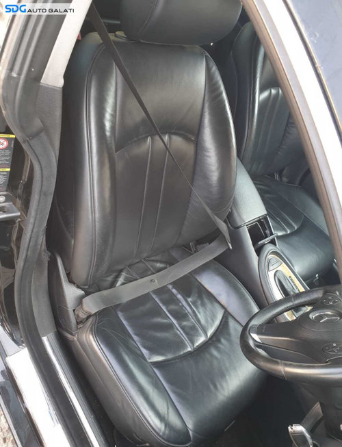 Scaun Dreapta Fata Pasager Piele Neagra cu Incalzire Mercedes CLS C219 W219 Facelift 2004 - 2010 [C0...
