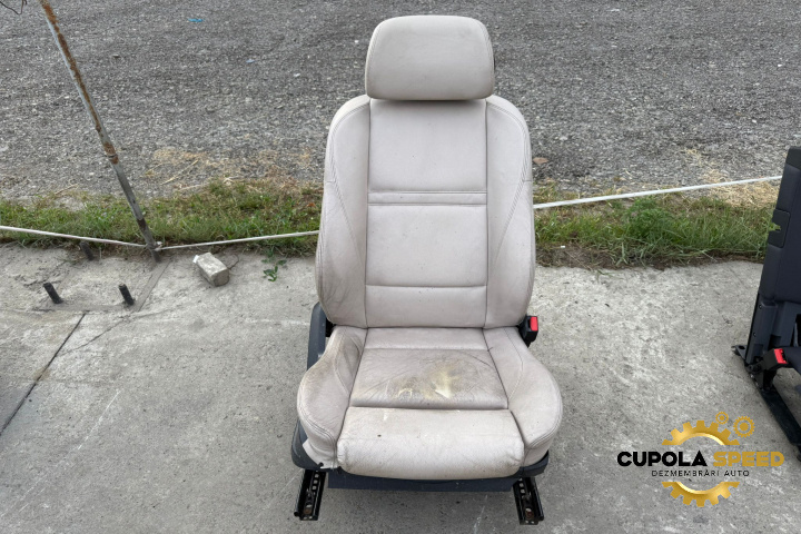 Scaun electric cu memorii dreapta fata piele crem BMW X5 E70 [facelift] [2010 - 2013]