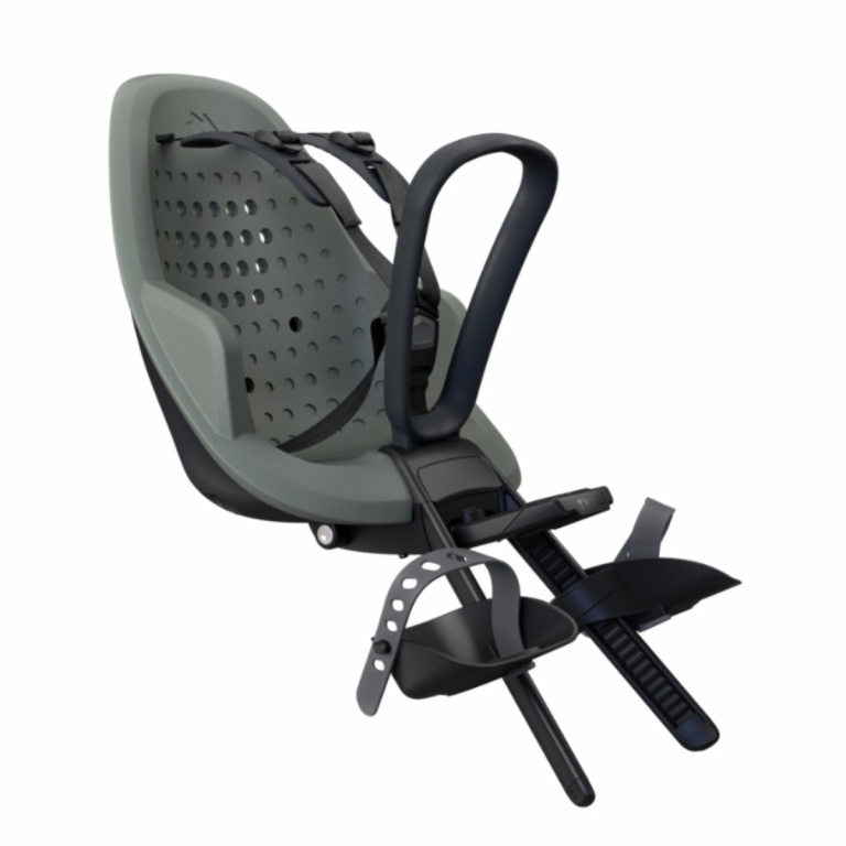 Scaun pentru copii, Thule Yepp 2 Mini Agave Front mounted, cu montare pe bicicleta in fata