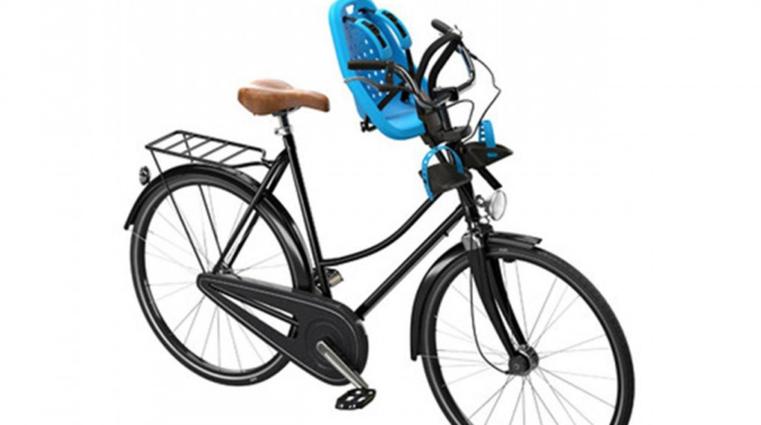 Scaun pentru copii, Thule Yepp Mini, cu montare pe bicicleta in fata, Albastru