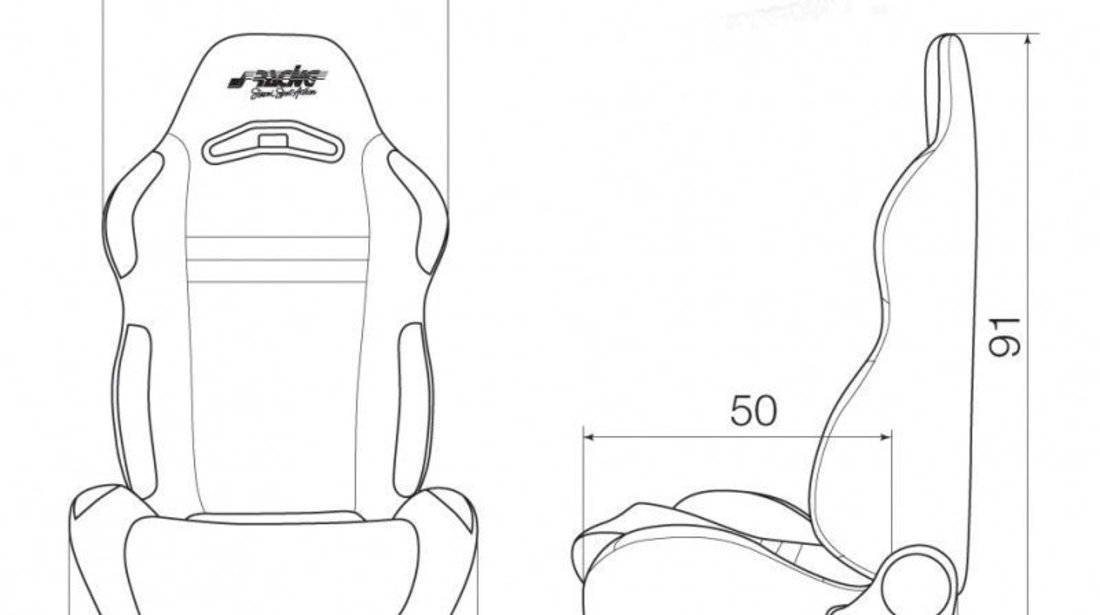 Scaun sport Simoni Racing ,model Jenson red, cod SRS/1R