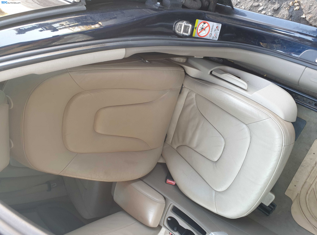 Scaun Stanga Fata Sofer Piele Crem cu Incalzire Audi A4 B8 2008 - 2015 [K4649] [K4650]