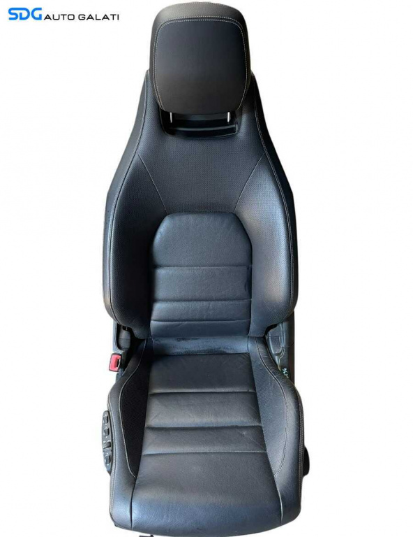 Scaun Stanga Fata Sofer Piele Neagra cu Incalzire Electric Mercedes Clasa E Class W207 A207 C207 Coupe Cabrio E180 E200 E220 E250 E300 E320 2009 - 2016 [C9296]