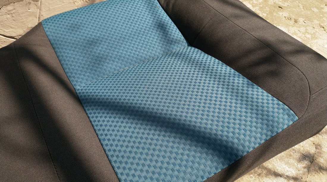 Scaune fata spate FORD FOCUS CC CABRIO albastru cu negru textil