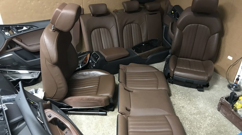 Scaune piele Audi a6 4g c7 Interior Sport Originale S Line 2011-2018
