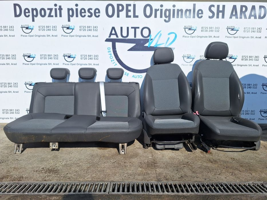 Scaune stanga dreapta fata Bancheta Opel Corsa D semi piele 4 usi