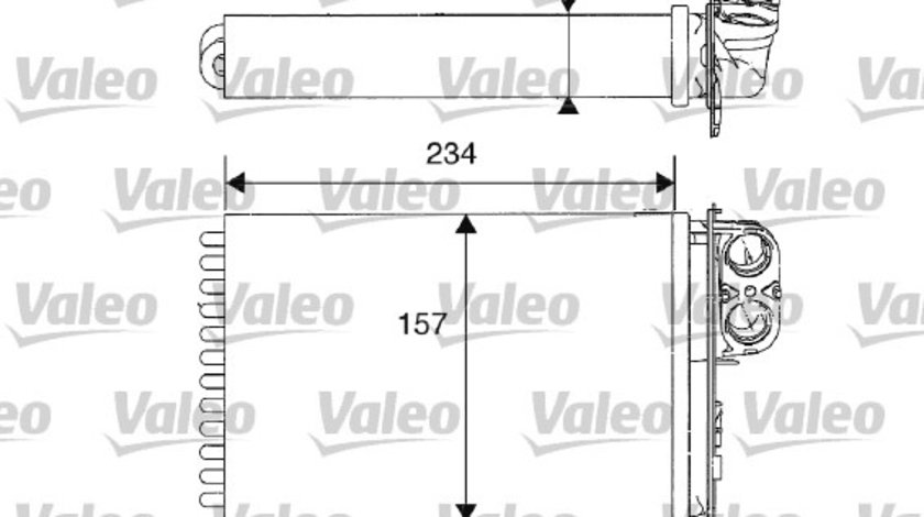 Schimbator caldura, incalzire habitaclu (812215 VALEO) Citroen