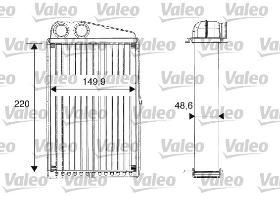 Schimbator caldura, incalzire habitaclu (812247 VALEO) RENAULT