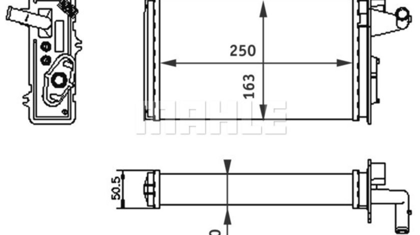 Schimbator caldura, incalzire habitaclu (AH141000S BEH MAH) ALFA ROMEO,FIAT,LANCIA