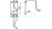 Schimbator caldura, incalzire habitaclu (AH271000S...