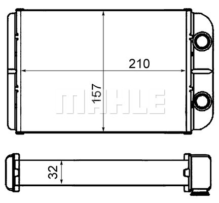 Schimbator caldura, incalzire habitaclu (AH58000S BEH MAH) FIAT