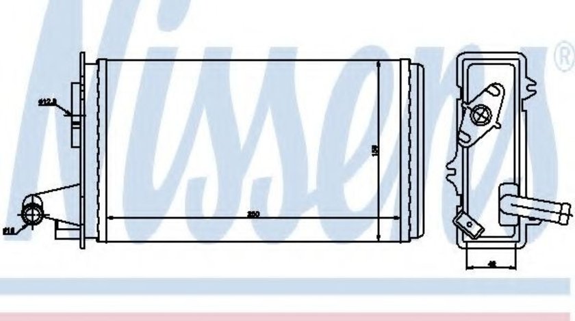 Schimbator caldura, incalzire habitaclu ALFA ROMEO 155 (167) (1992 - 1997) NISSENS 71438 piesa NOUA