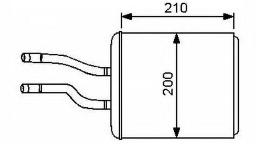 Schimbator caldura, incalzire habitaclu ALFA ROMEO GT (937) (2003 - 2010) NRF 53244 piesa NOUA