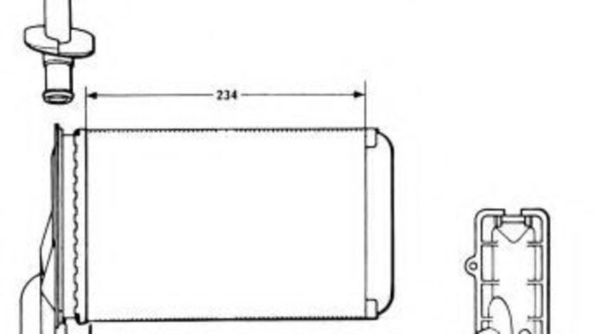 Schimbator caldura, incalzire habitaclu AUDI A3 (8L1) (1996 - 2003) NRF 58623 piesa NOUA