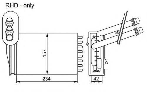 Schimbator caldura, incalzire habitaclu AUDI A3 (8L1) (1996 - 2003) NRF 53402 piesa NOUA