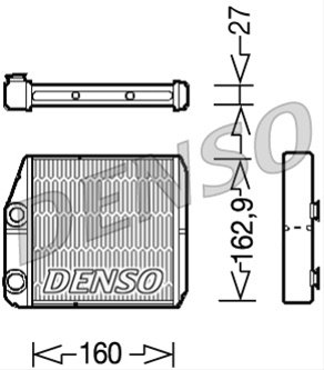 Schimbator Caldura, Incalzire Habitaclu Denso Fiat DRR09035