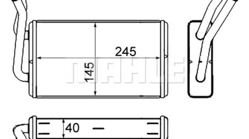 Schimbator caldura, incalzire habitaclu fata (AH229000S BEH MAH) FORD