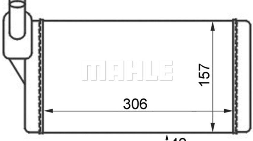 Schimbator caldura, incalzire habitaclu fata (AH47000S BEH MAH) VW