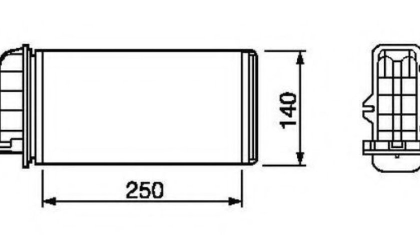 Schimbator caldura, incalzire habitaclu FIAT BRAVA (182) (1995 - 2003) NRF 53219 piesa NOUA