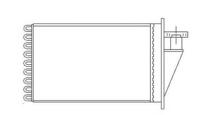 Schimbator caldura, incalzire habitaclu FIAT BRAVA (182) (1995 - 2003) NRF 53565 piesa NOUA