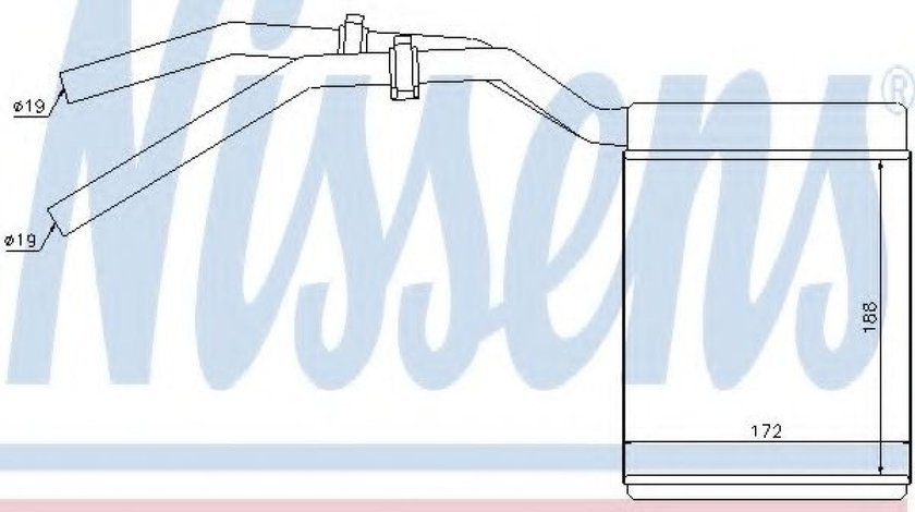 Schimbator caldura, incalzire habitaclu FORD FOCUS II Limuzina (DA) (2005 - 2016) NISSENS 71770 piesa NOUA