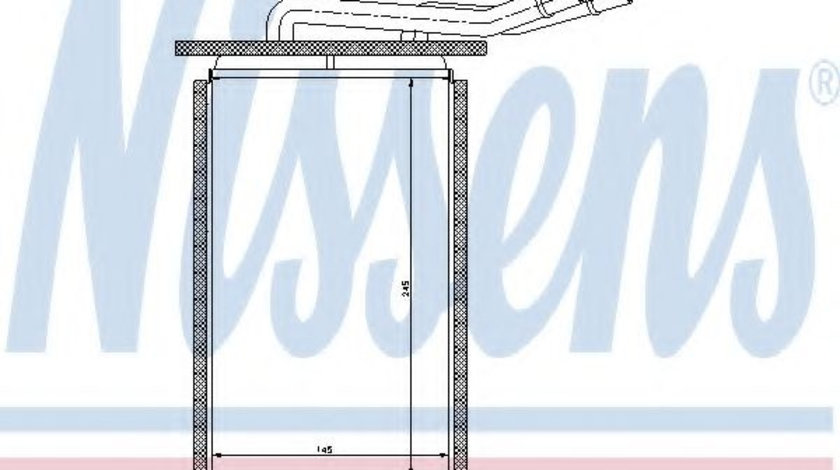 Schimbator caldura, incalzire habitaclu FORD TRANSIT platou / sasiu (FM, FN) (2000 - 2006) NISSENS 71769 piesa NOUA