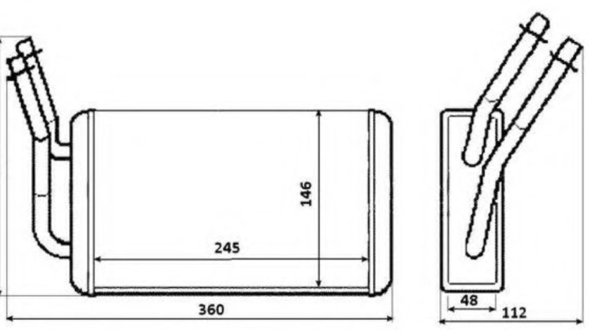 Schimbator caldura, incalzire habitaclu FORD TRANSIT bus (FD, FB, FS, FZ, FC) (2000 - 2006) NRF 54230 piesa NOUA