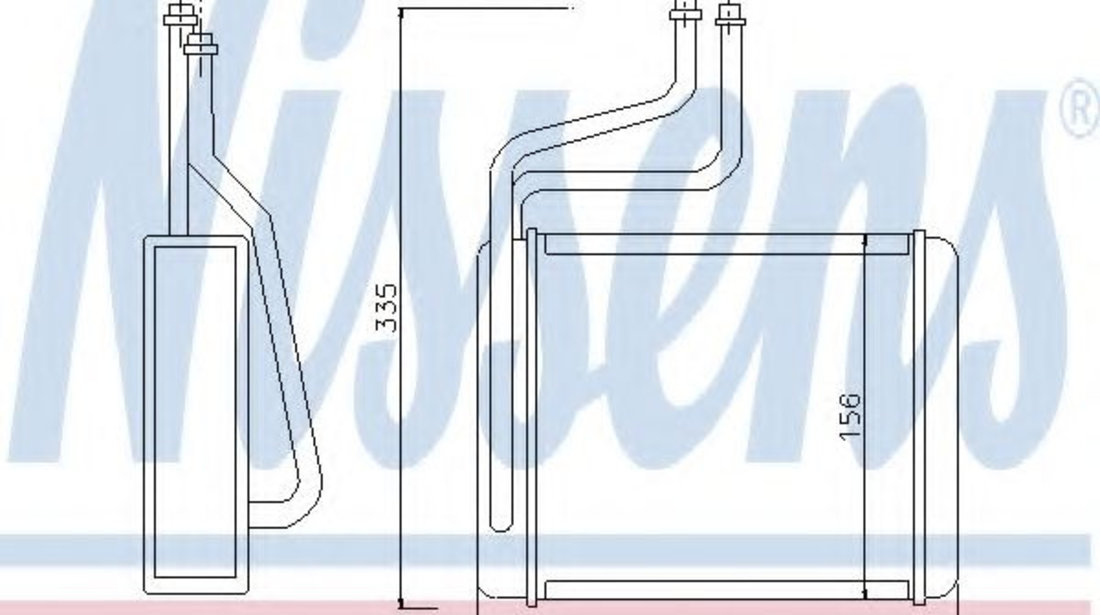 Schimbator caldura, incalzire habitaclu FORD MONDEO II (BAP) (1996 - 2000) NISSENS 71744 piesa NOUA