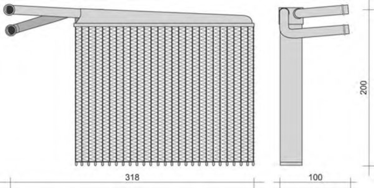 Schimbator caldura, incalzire habitaclu LANCIA THESIS (841AX) (2002 - 2009) MAGNETI MARELLI 350218287000 piesa NOUA