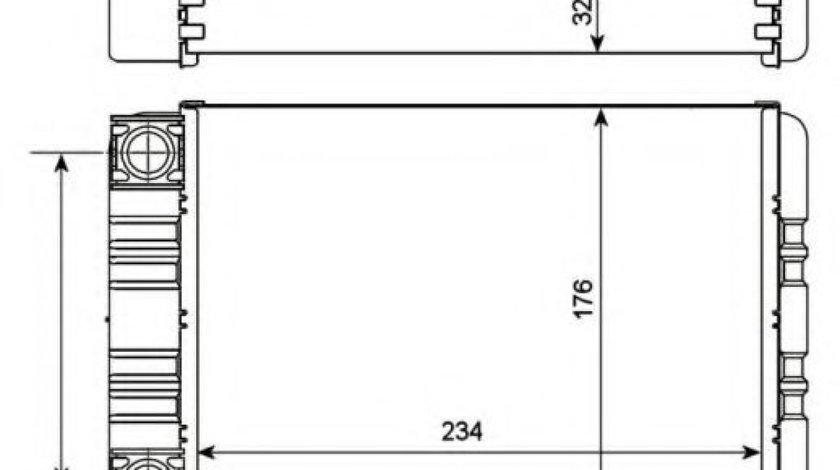 Schimbator caldura, incalzire habitaclu MERCEDES C-CLASS (W203) (2000 - 2007) NRF 54274 piesa NOUA