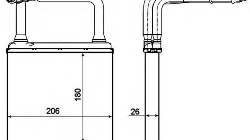 Schimbator caldura, incalzire habitaclu MERCEDES E-CLASS (W211) (2002 - 2009) NRF 54273 piesa NOUA