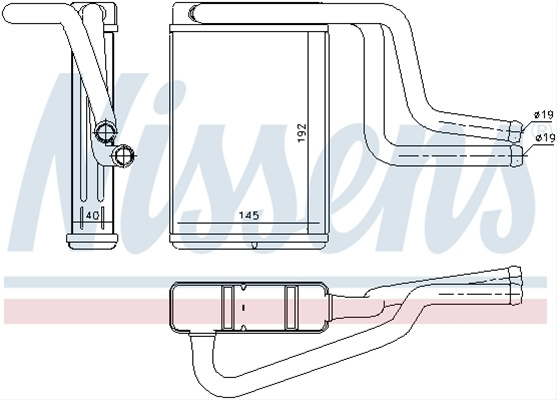 Schimbator Caldura, Incalzire Habitaclu Nissens Ford 71744